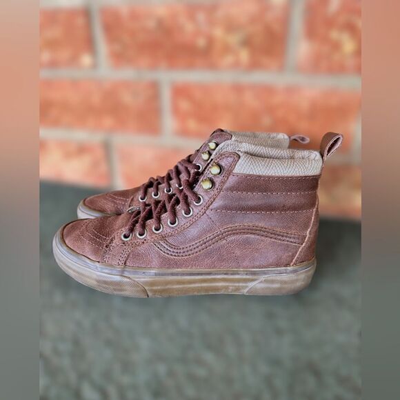 VANS MTE LEATHER BROWN HERRINGBONE MENS size 6.5 Womens 8.0 main image 11